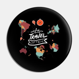 traveling around the world Pin