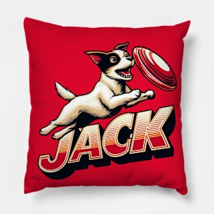 Jack Russell and Frisbee Pillow