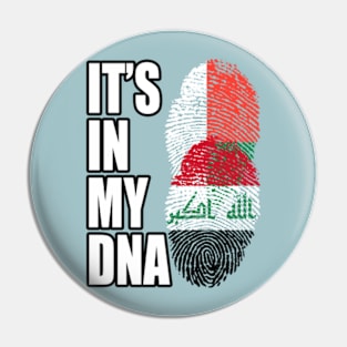 Malagasy And Iraqi Mix Heritage DNA Flag Pin