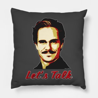 Better Call Saul, "Let's Talk," Lalo Salamanca (red version) Pillow