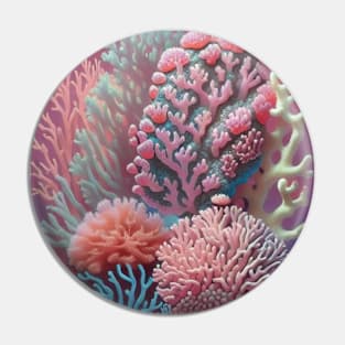 Colorful Coral Pin