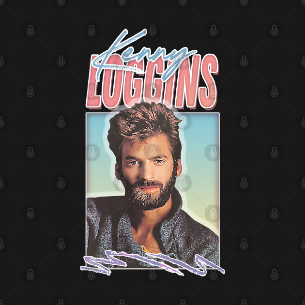 Discover Kenny Loggins // Retro Aesthetic Fan Art Design - Soft Rock Fan - T-Shirt