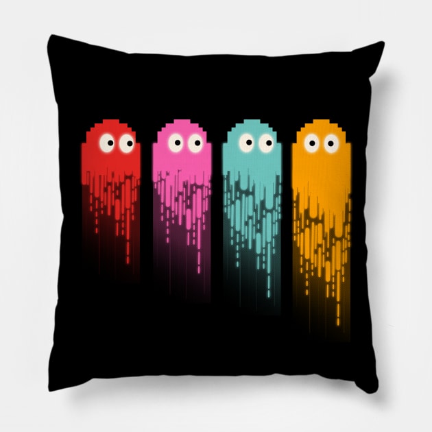 Pacman Ghost Pillow by PanosStamo