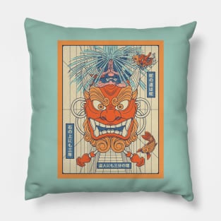 Japanese Oni Pillow