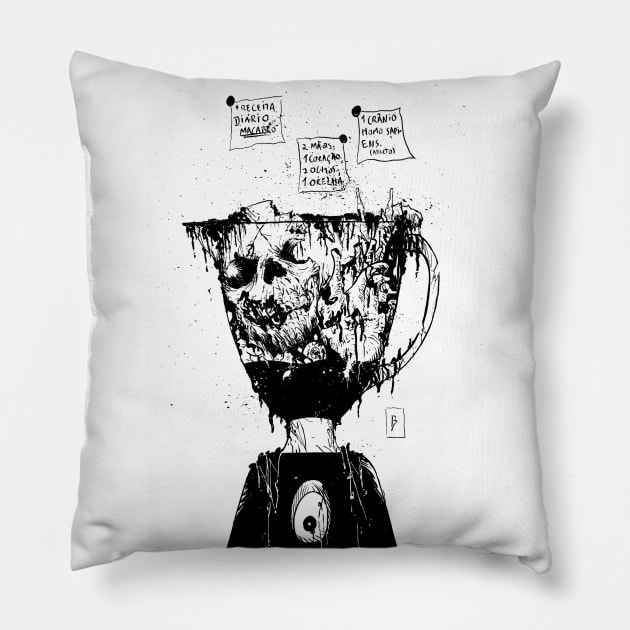 Macabre Recipe Pillow by braianmalfatti