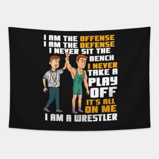 WRESTLING GIFT: I Am a Wrestler Tapestry