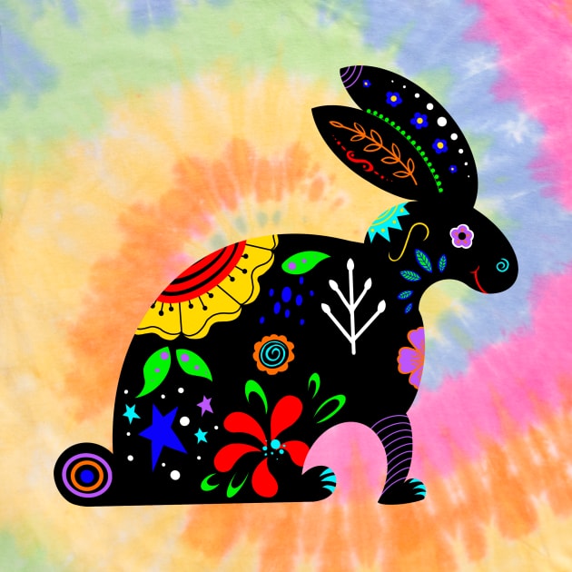 Folk Art Rabbit by AdrienneAllen