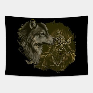 spirit wolf Tapestry