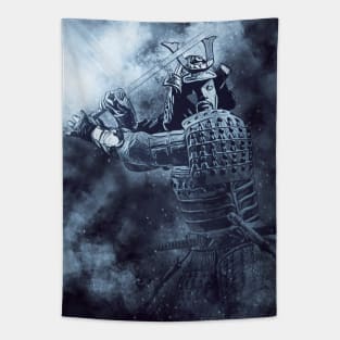 The SAMURAI Abstract Legendary Fierce Warrior Military Artwork Tapestry