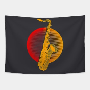 Sunny Saxophone Tapestry