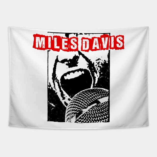 miles scream Tapestry by pixel agency