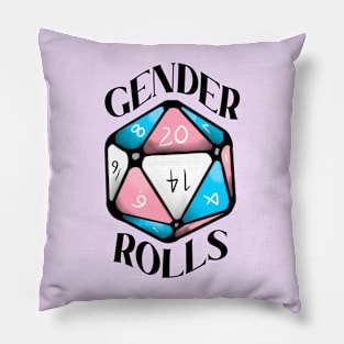 gender rolls dnd Pillow