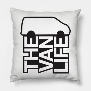 The Van Life Logo (outline) Pillow