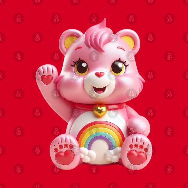 Cheer Bear Maneki Neko - Care Bears by Tiger Mountain Design Co.