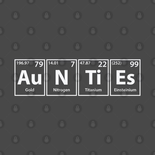 Aunties (Au-N-Ti-Es) Periodic Elements Spelling by cerebrands