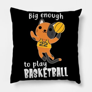 Basketball Cat Funny Kids Sport Animals Pillow