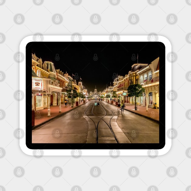 Magic on Main Street Magnet by Farbeyondinfinity