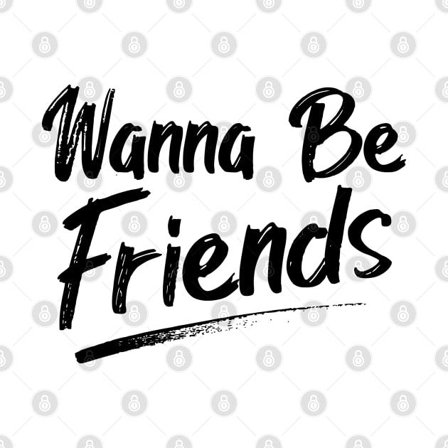 White Lie Party Shirt - Wanna Be Friends by Jas-Kei Designs