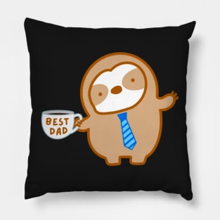 Cute Happy Father’s Day Best Dad Sloth Pillow