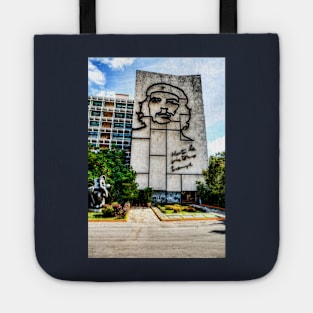 Ministry Of The Interior Building With Face of Che Guevara, Havana, Cuba Tote