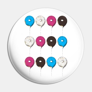 Balloon Donuts Pin