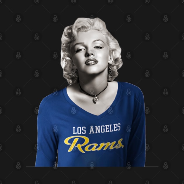 Marilyn Loves The Rams by Rad Love