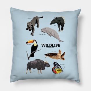 Save beautiful Wildlife Pillow