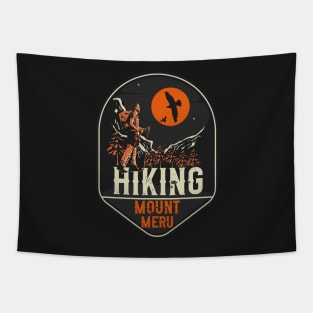 Hiking Mount Meru Tapestry