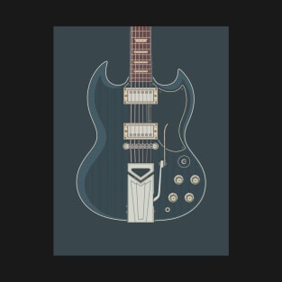 Dark Solid Guitar 2 T-Shirt
