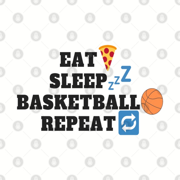 Eat Sleep Basketball Repeat 2 by Obeyesse