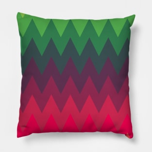 Ombre Rainbow Zig Zags Pillow