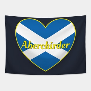 Aberchirder Scotland UK Scotland Flag Heart Tapestry