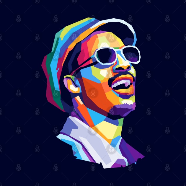 Stevie Wonder by Zet Art