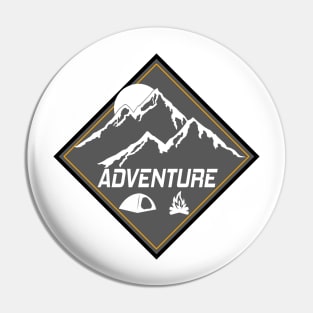 ADVENTURE Go Camping - The Wild Awaits Pin