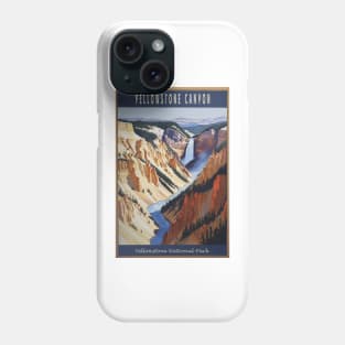 Yellowstone National Park Vintage Poster Phone Case