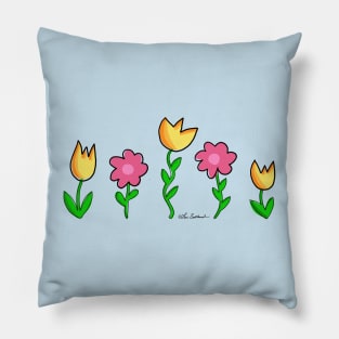 Floating Flowers Pillow