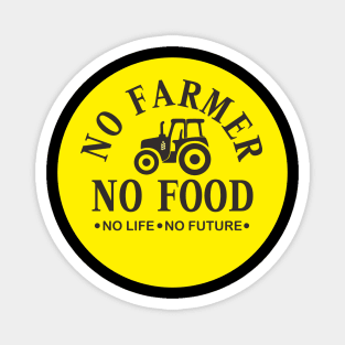 No Farmer No Food Magnet