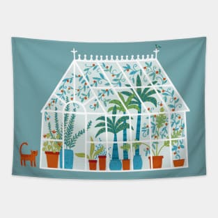 Vintage Greenhouse Tapestry