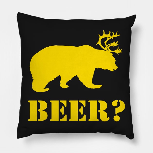 Beer? Pillow by Mariteas