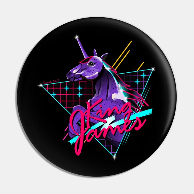 King James Unicorn Pin by TGprophetdesigns