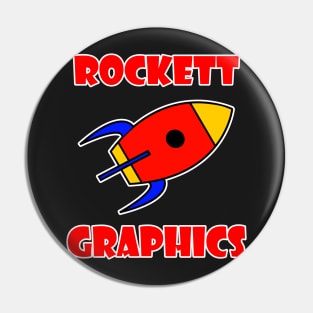 Rockett Graphics Logo Pin