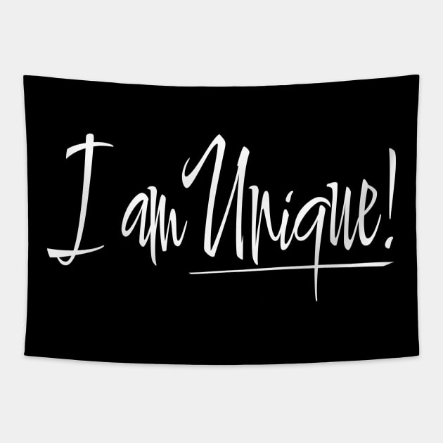 I am unique Tapestry by Benny Merch Pearl