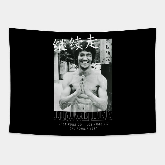 Movie Bruce Jeet Kune Do Be Water Lee Vintage Tapestry by Garmentcrooks