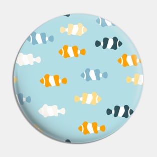 Abstract clown fish drawing Pin