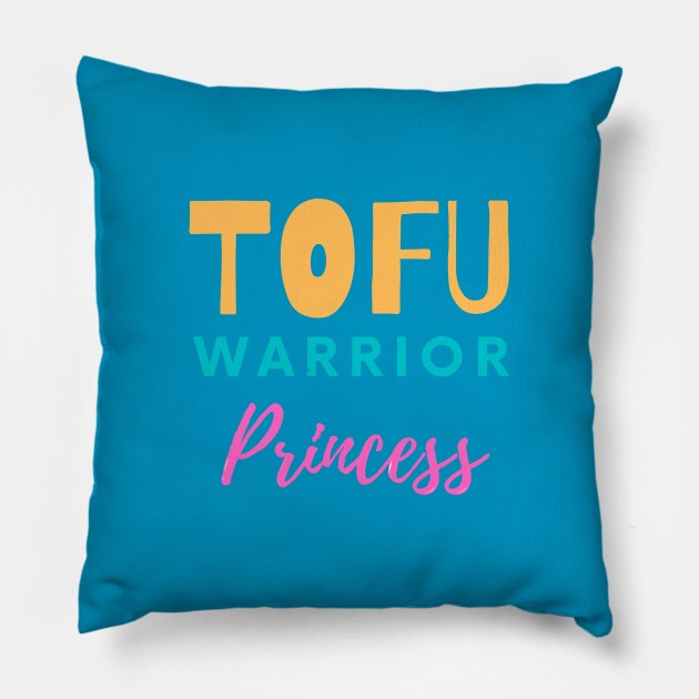 Tofu Warrior Princess Pillow by Green Paladin