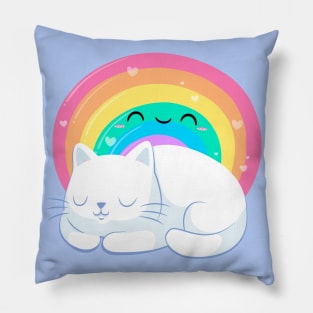 Rainbow Cat Pillow