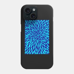 Burst in Light Blue Against a Blue Background Phone Case