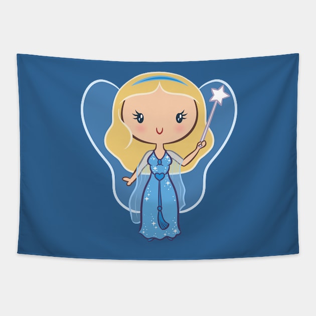 Blue Fairy CutiE Tapestry by Ellador