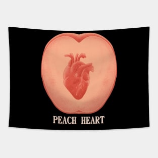 PEACH HEART Tapestry