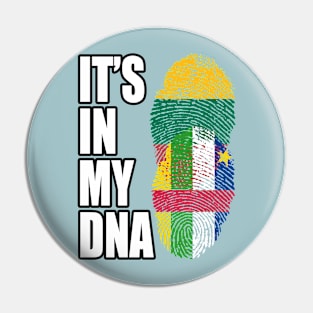 Lithuanian And Central African Mix Heritage DNA Flag Pin